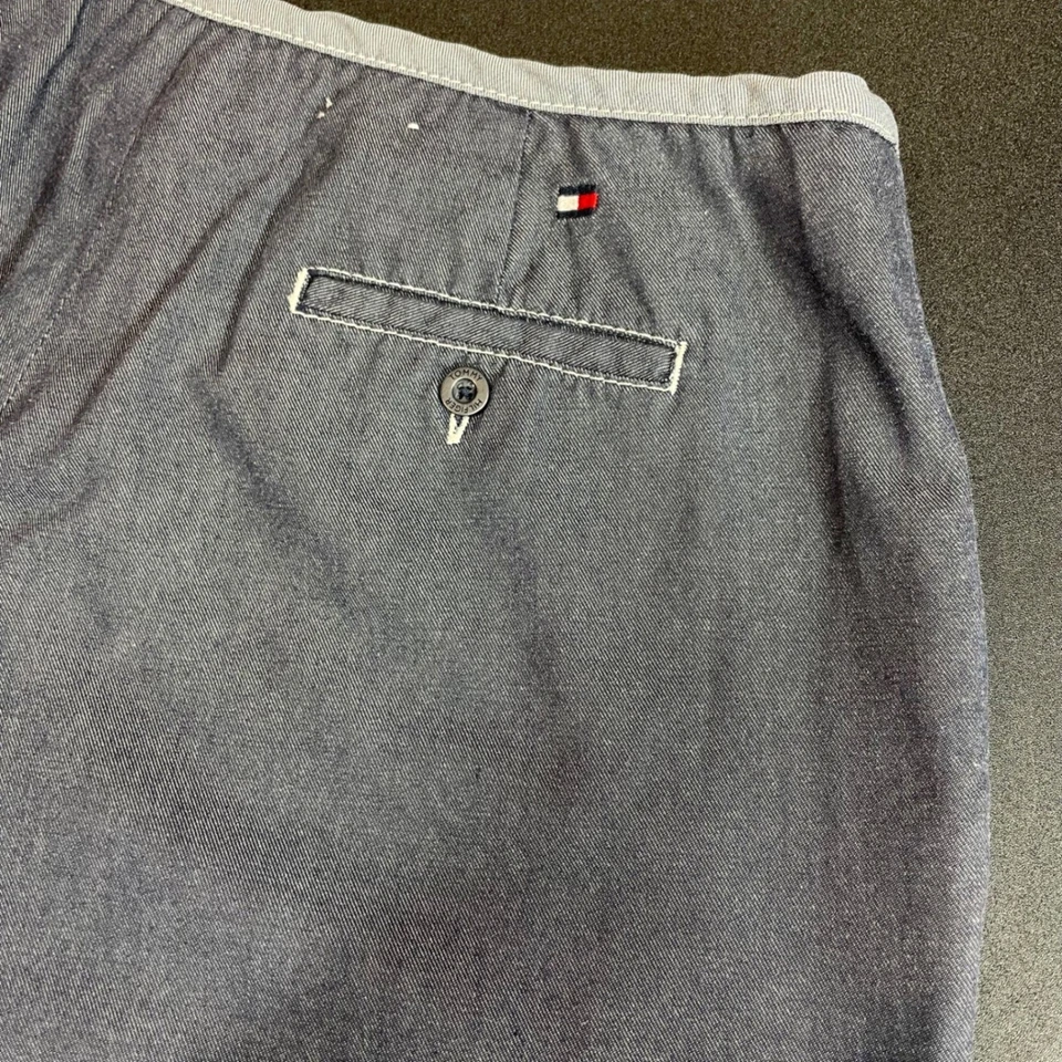 Винтажные женские джинсовые брюки 2001 Tommy Hilfiger размер 14 синие широкие штанины Y2K - Изображение 3 из 4