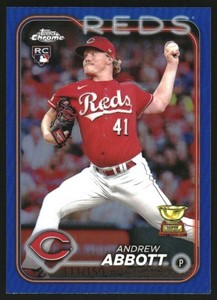 2024 Topps Chrome Blue Refractors #154 Andrew Abbott /150
