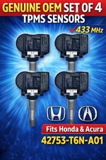 4pcs Genuine Oem Tpms Tire Pressure Sensor 42753-t6n-a01 Honda Acura 433 Mhz
