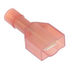 50 x Red 6.3mm Nylon Insulated Male Crimp Terminal Connectors