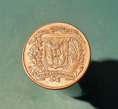 AU - 1956 - 1 Centavo -  Dominican Republic - Better  Copper Coin! - Foto 2 di 2