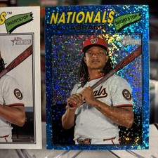 2026 Topps Heritage CJ Abrams Nationals Light Blue Sparkle SP #349 + Base FREE