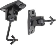 VideoSecu Speaker Wall Ceiling Mount Bracket One Pair for Universal black