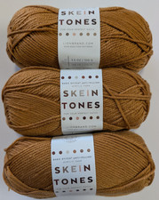 Lion Brand Skein Tones Yarn - 134U Honey - acrylic - 3 new skeins