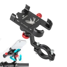 360° Aluminum Motorcycle Bike Bicycle GPS Cell Phone Holder Handlebar Mount.