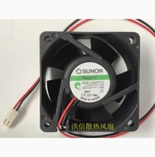 For SUNON 6025 KDE1206PTV1 DC12V 1.4W 6CM 2-wire cooling fan