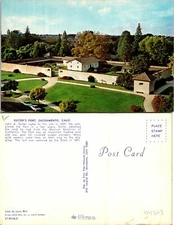 Sacramento CA Sutters Fort Postcard Unused (44203)
