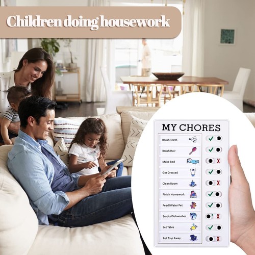 2Pcs Portable Chore Chart Memo Boards-4.7x7.9 Inch Detachable Message FaidG - Picture 5 of 12