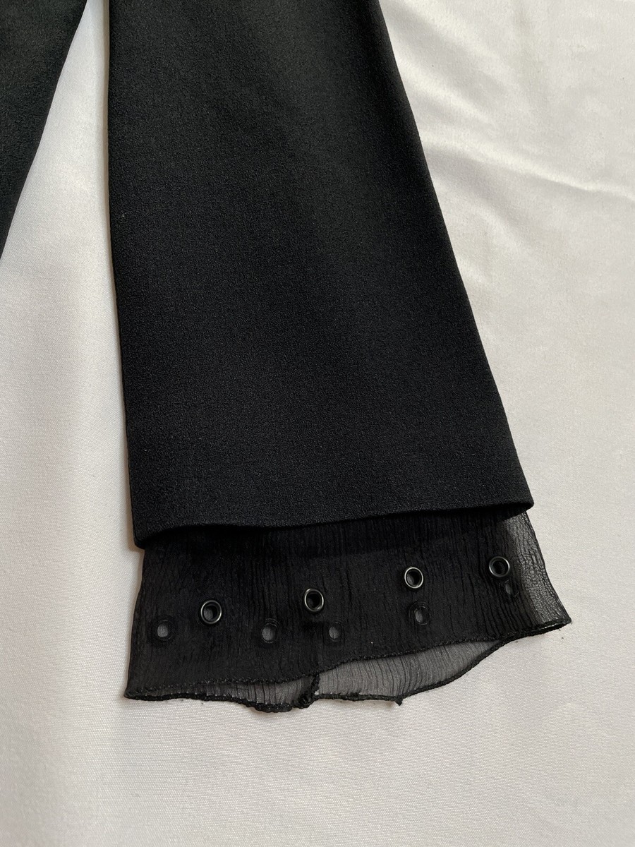 Prada Vintage Archive Runway Spring 2000 Black Silk Mesh