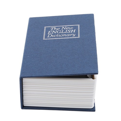 Dictionary Mini Safe Box Book Money Hidden Secret Security Safe Lock Cash Mo; _t - Imagen 10 de 15