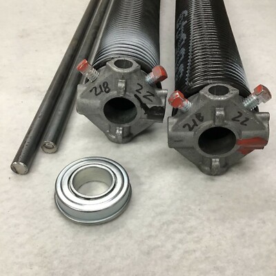 218 x 2/" x 22/" Right Torsion Spring .218 Garage Door 2 Winding Bar Tool Overhead
