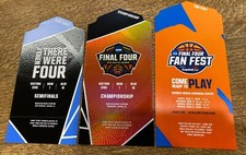 Rare 2020 Men’s NCAA Final Four Atlanta Semi & Championship Tickets Spot Gloss