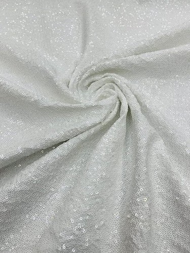 Mini Glitz Sequins on a 4 Way Stretch Spandex Fabric- Sold by The Yard. - Picture 19 of 20