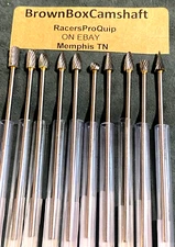 Tungsten Carbide Burr Cutting Porting Tools 30pc Small Engine Aluminum Head USA