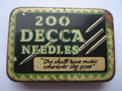 C1920S VINTAGE 200 DECCA ''SHE SHALL HAVE MUSIC WHERE SHE GOES'' NADELDOSE