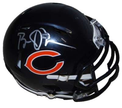 BEN JOHNSON signed (CHICAGO BEARS) mini football helmet BECKETT