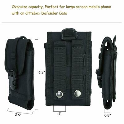 IronSeals Tactical Molle Phone Holster Pouch, Universal Belt Waist Bag
