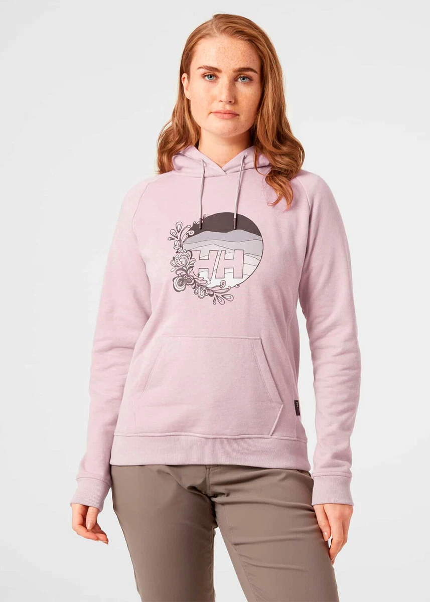 Helly Hansen F2F Organic Cotton Hoodie Women s Dusty Syrin Sportswear Sweatshirt