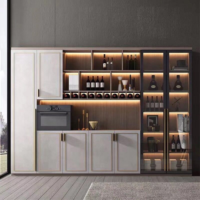 Under Cabinet Shelf Light Fit Wooden Panel Up-Down Illuminate Embedded Led Strip-image