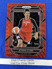 2023 #55 Alysha Clark WNBA Panini Prizm Basketball Ruby Wave Prizm Aces