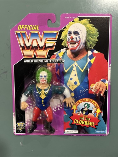 WWF Hasbro Doink The Clown Series 9 Purple Card wi...
