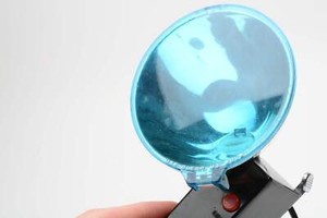 Polaroid 268 Flashgun w/Blue cover, nice and clean