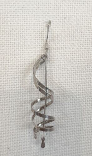 MC 925 Sterling Silver Signed Twisted Wrapped Spir