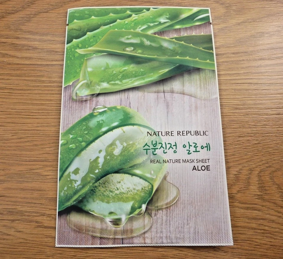 3x Nature Republic Aloe Real Nature Face Mask Sheet from Korea - Image 4 of 4