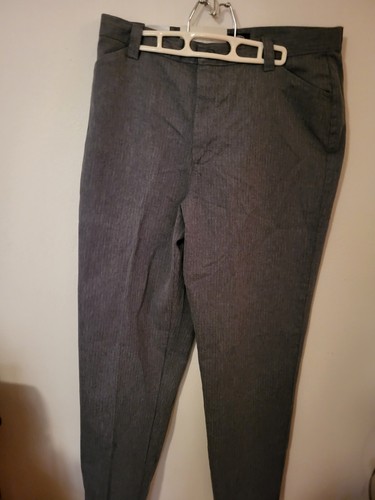 Riders Lee Womens Grey Pinstripe 16 L Slash Pocket Pant Misses 136 7066 36 W 34 - Picture 3 of 24