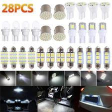 28x LED Car Interior Inside Light For Dome Trunk License Plate Lamp Bulbs USA