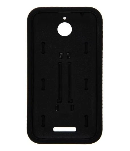 Funda protectora con soporte para simbiosis Asmyna para HTC 510, negra Foto 2 de 4