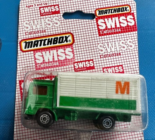 Vintage Matchbox Swiss Collection Volvo Container Truck MB-26 1989 Unpunched