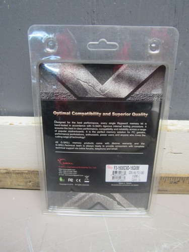 G.Skill Ripjaws F3-1600C9D-16GXM DDR3-1600 PC3-12800 8192MBx2 NEW IN PACKAGE !! - Picture 5 of 5