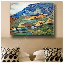 Landscape Les Alpilles Alps by Vincent Van Gogh | Ready to Hang Canvas | Wall