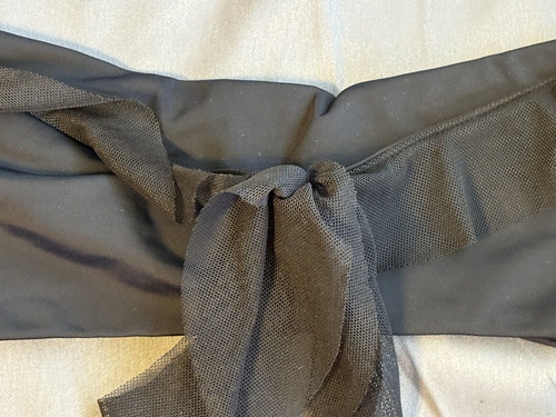 Fashion Nova Black Luna Ruffle 2 Piece Bikini Medium New - Picture 8 of 9