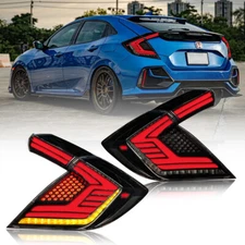 TT-ABC LED Tail Lights For Honda Civic Hatchback 2017-2021 Rear Lamps Assembly