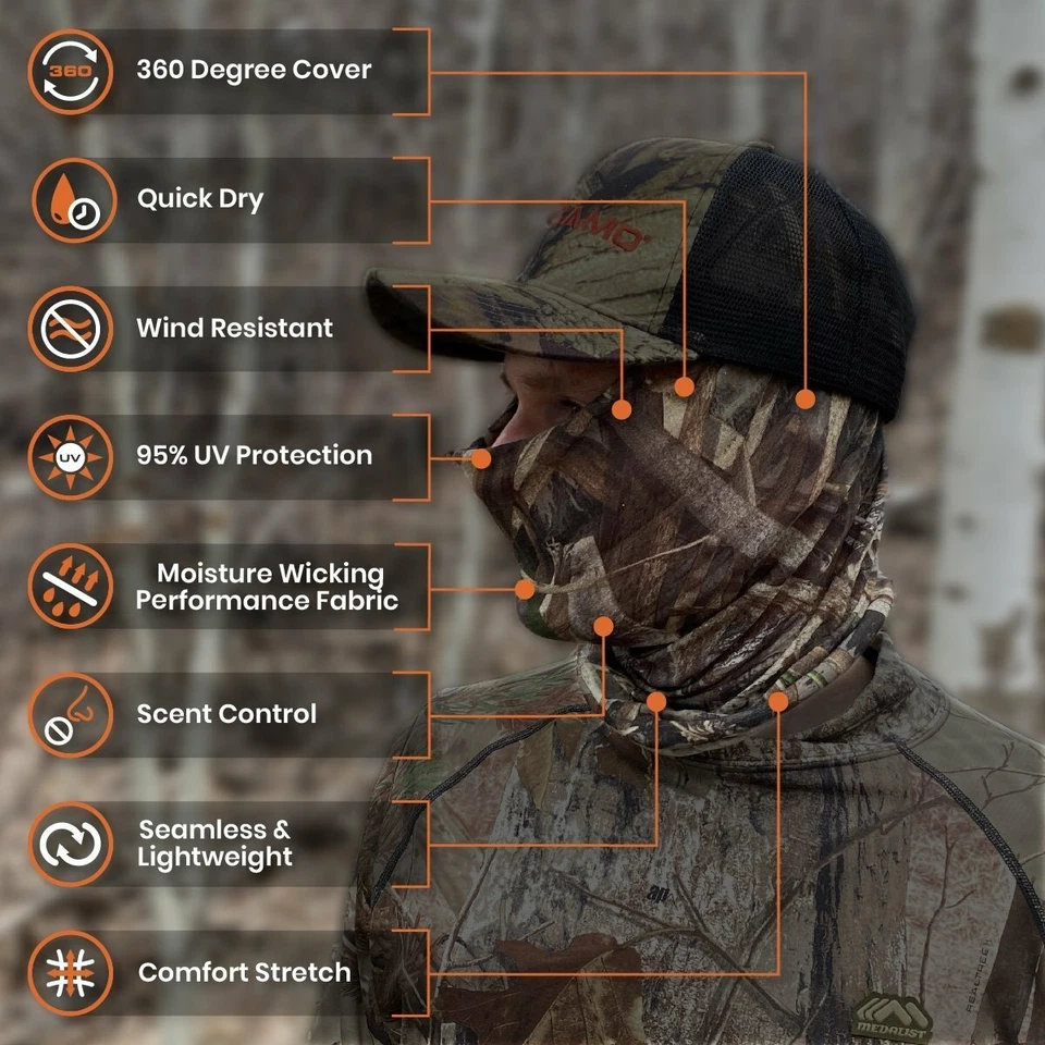 REALTREE XTRA® QuikCover, Multifunctional, Lightweight Camo Headwear - Image 2 of 4