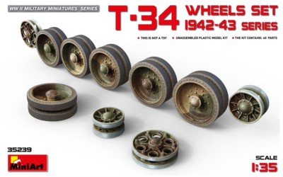 Miniart 35239 - 1/35 T-34 Wheels Set 1942-43 Series - Neu