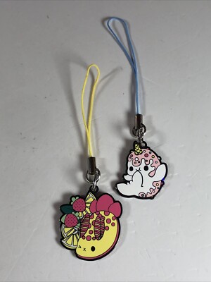 Lot of 2 Enamel Charms Tasty Peach Studios Seabunnies & Vanilla Nomwhal NEW