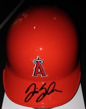 *TIM SALMON*SIGNED*AUTOGRAPHED*ANGELS*MINI*HELMET*ANAHEIM*CALIFORNIA*MLB*COA*
