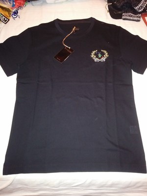 BILLIONAIRE ITALIAN COUTURE T-SHIRT BLACK NERO Sz S B.I.C. EMBROIDERED LOGO  | eBay