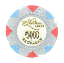 Casino Chip, Aladdin "The London Club" Oversized $5,000 Baccarat