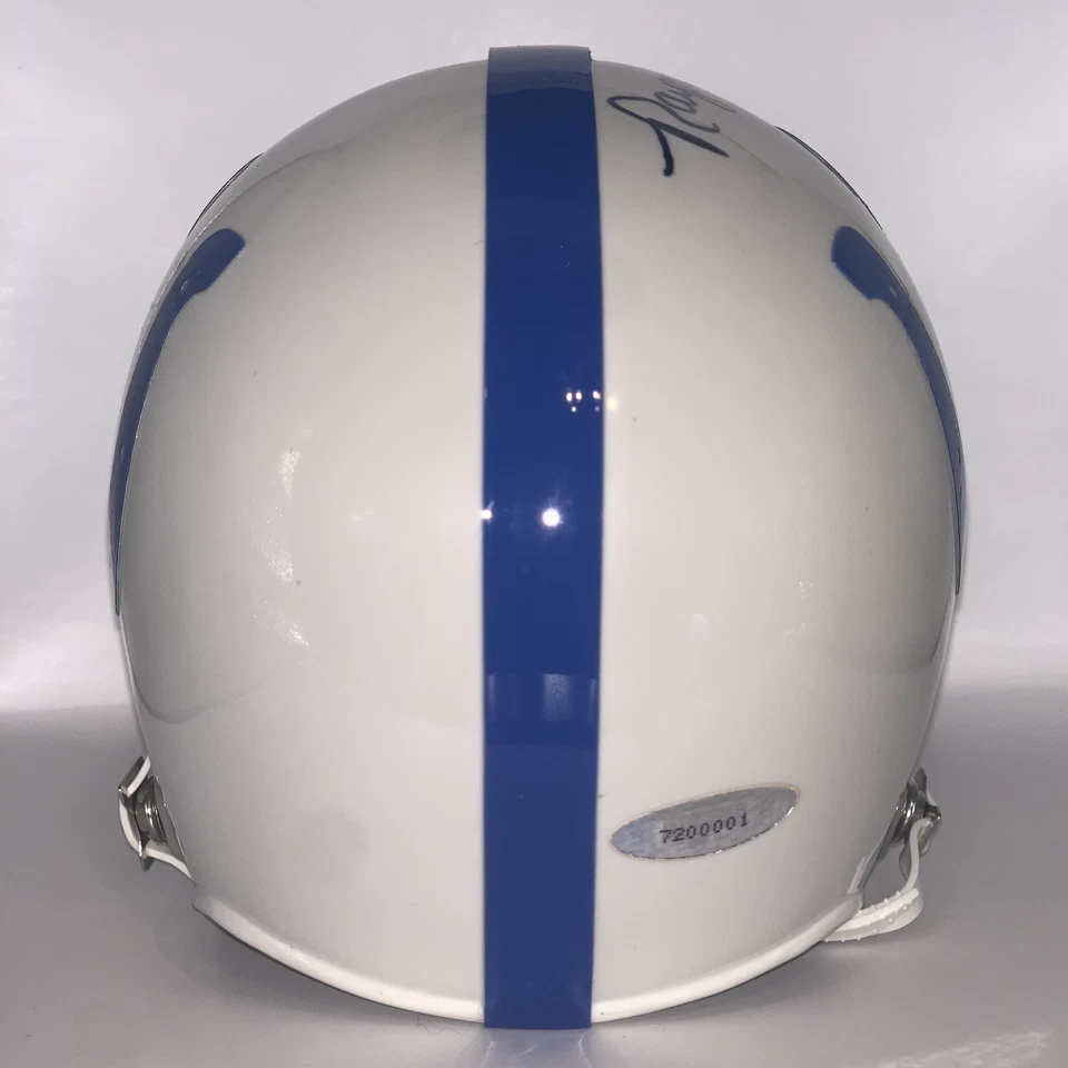 RAYMOND BERRY Autographed "HOF 73" Insc Indianapolis Colts Mini Helmet Tristar - Image 2 of 4