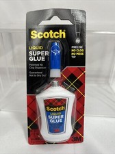 Scotch Super Glue Liquid with Precision Applicator 0.14 Oz Each