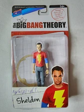 The Big Bang Theory Action Figure Shazam Shirt Sheldon Cooper 3-3/4"