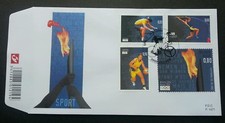 Belgique Jeux Olympiques Athènes 2004 Sport Jumping Basketball (timbre FDC)