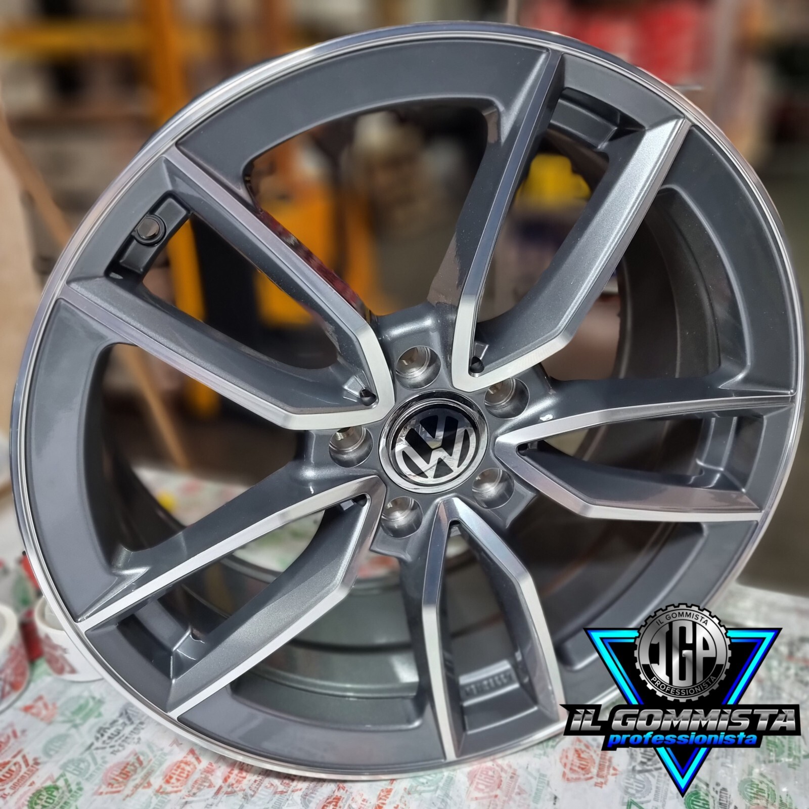 IGP KIT 4 Cerchi In Lega 18" Compatibili con Volkswagen Golf 5 6 7 8 GTD GTI 1K