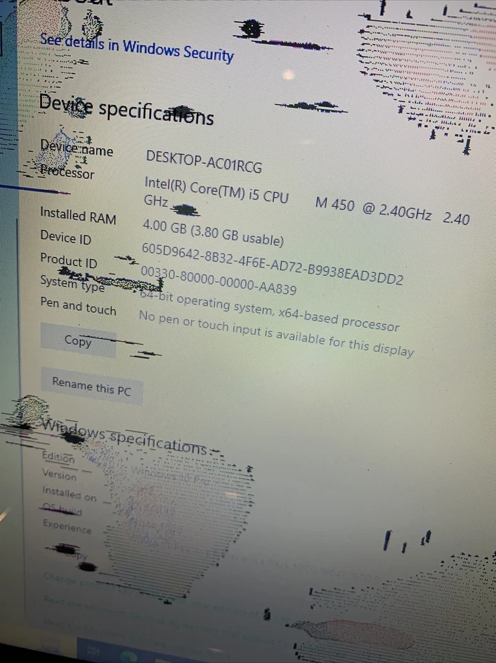 Laptop Dell Inspiron N7110 17” i5-M 450, 4GB RAM, 1TB HDD, Pantalla defectuosa. Repuestos Foto 3 de 4