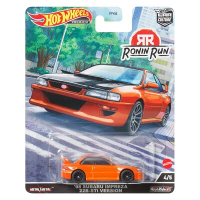 #ad 2022 Hot Wheels Car Culture Ronin Run #x27;98 Subaru Impreza 22B STi Version 1:64 $14.89