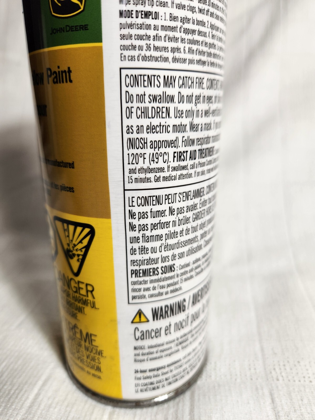 John Deere OEM Construction Yellow Spray Paint 12oz Aerosol 1992Now